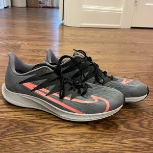 Nike Zoom Rival Coral and Gray, size 10, good condition